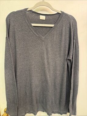 a new day Men's V-Neck Sweater - Gray